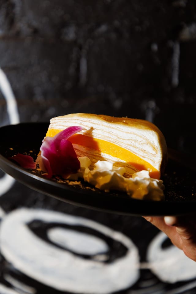 Mango Crepe Cake.