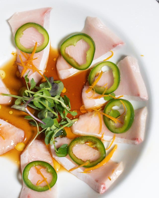Hamachi Carpaccio.
