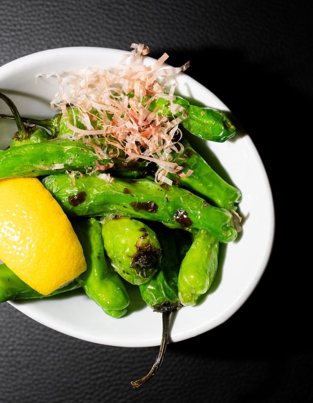 Blistered Shishito Peppers.